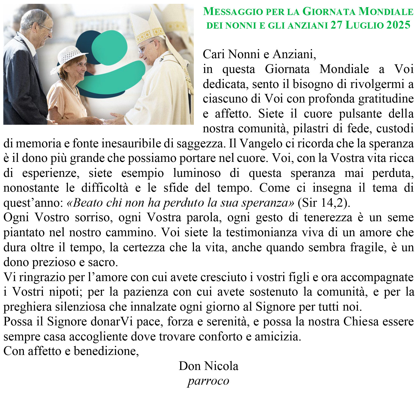 la voce del parroco
